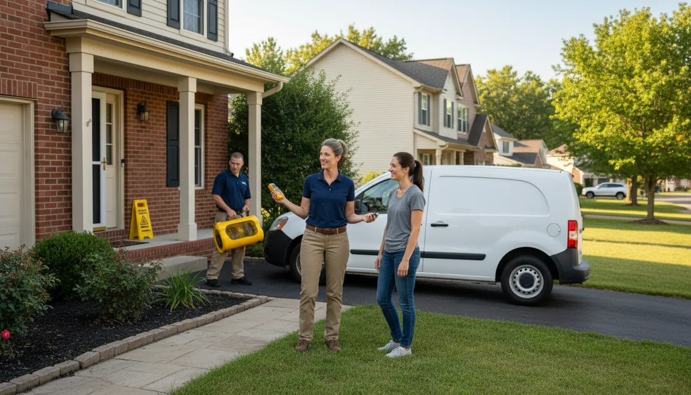 Water restoration image for Water Damage & Restoration Services in Tarkio, MO